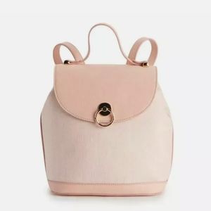 NEW LC Lauren Conrad Tara Backpack - Mini Backpack Pink - Magnetic Snap Closure